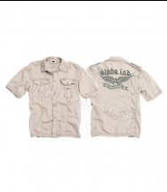 Рубашка ALPHA INDUSTRIES Flying A Shirt Bone White Рубашка ALPHA INDUSTRIES Flying A Shirt Bone White