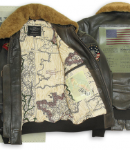 Куртка TOP GUN Official G-1 Bomber Leather Brown