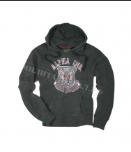 Толстовка ALPHA INDUSTRIES Flight Command Hoody Grey Black Толстовка ALPHA INDUSTRIES Flight Command Hoody Grey Black