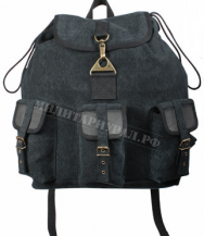 Рюкзак ROTCHO Vintage Canvas Fayfader Black