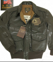 Куртка COCKPIT A-2 Bomber Tuskegee Jacket Brown Куртка COCKPIT A-2 Bomber Tuskegee Jacket Brown