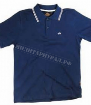 Поло ALPHA INDUSTRIES Twin Stripe Blue