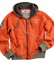 Толстовка ALPHA INDUSTRIES Mountain Zip Hoody Red Толстовка ALPHA INDUSTRIES Mountain Zip Hoody Red