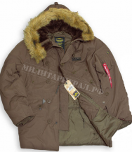 Куртка ALPHA INDUSTRIES N-3B Alaska Parka Brown