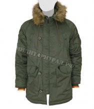 Куртка TOP GUN N-3B Slim Fit Parka S.Green Orange Куртка TOP GUN N-3B Slim Fit Parka S.Green Orange