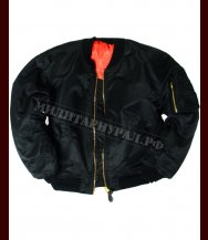 Куртка МА-1 Light Slim Реплика Black