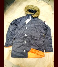 Куртка ALPHA INDUSTRIES N-3B Parka Slim Fit Steel Blue