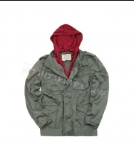 Куртка ALPHA INDUSTRIES Hooded Field Jacket Olive/Red Куртка ALPHA INDUSTRIES Hooded Field Jacket Olive/Red